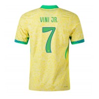 Maglia Calcio Brasile Vinicius Junior #7 Prima Divisa Copa America 2024 Manica Corta